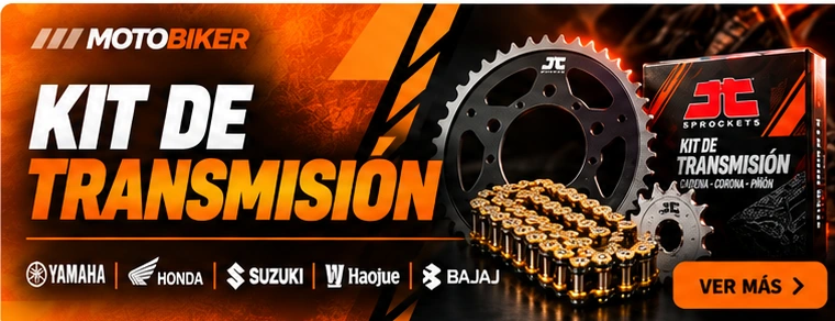 Kit de transmisión para motos Yamaha, Honda, Suzuki, Haojue y Bajaj